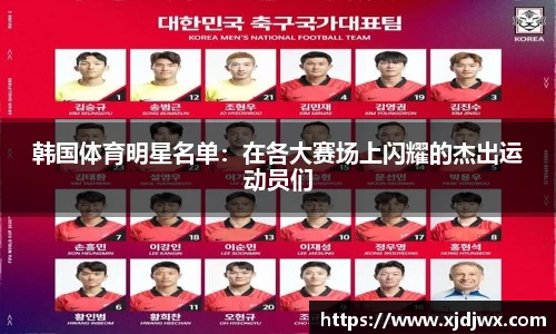 韩国体育明星名单：在各大赛场上闪耀的杰出运动员们